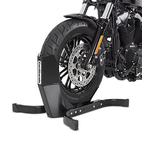 ConStands Easy Plus-Motorcycle Stand Yamaha FZR 1000,FZR 600/R Black Paddock Front Wheel Chock Transport Motorbike Rocker Universal - Image 9